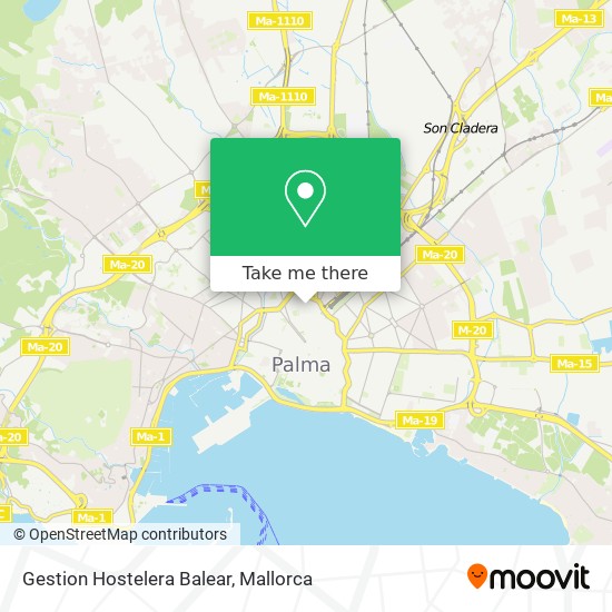 Gestion Hostelera Balear map