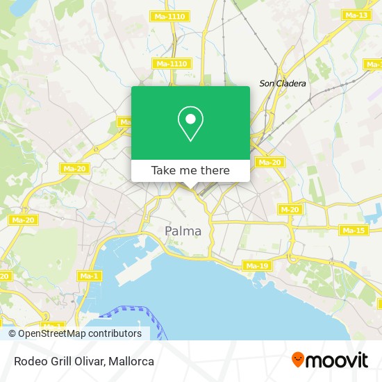 mapa Rodeo Grill Olivar