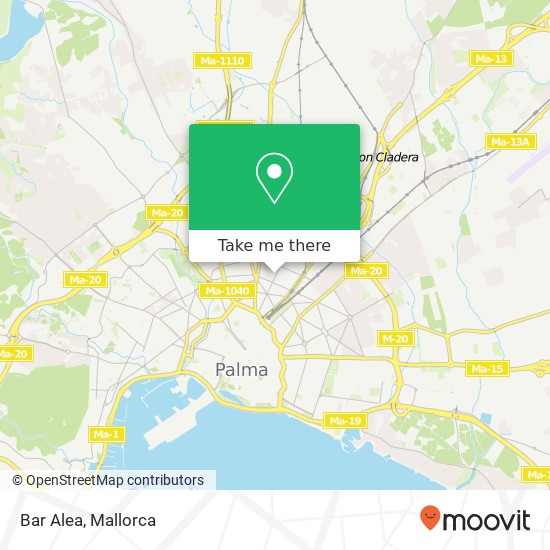 mapa Bar Alea, Carrer Arxiduc Lluís Salvador, 53 07004 Plaça de Toros Palma de Mallorca