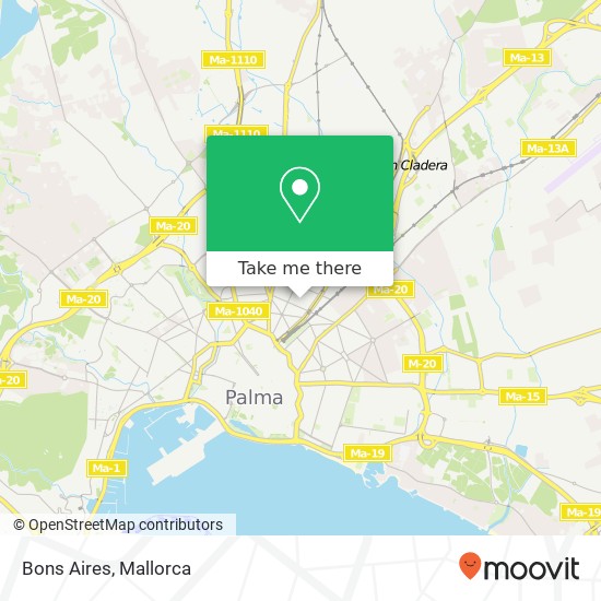Bons Aires, Carrer Guillem Galmes, 43 07004 Plaça de Toros Palma de Mallorca map