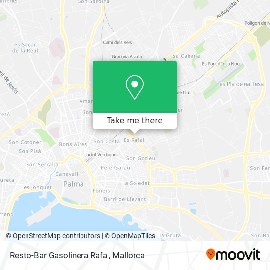 mapa Resto-Bar Gasolinera Rafal