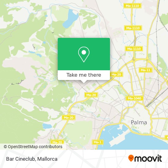 Bar Cineclub map
