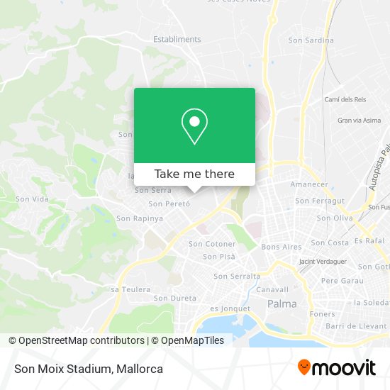 Son Moix Stadium map