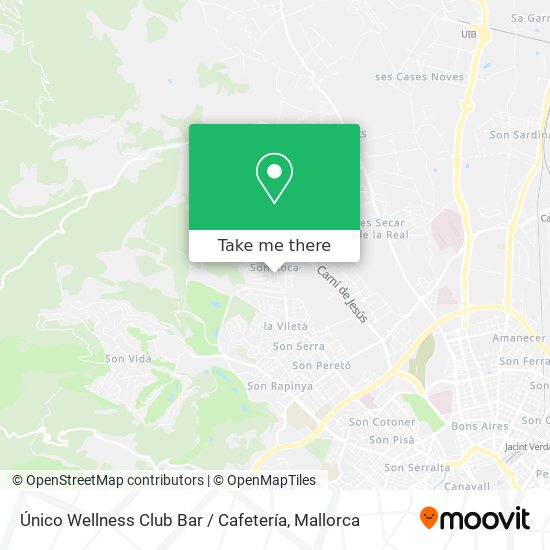 mapa Único Wellness Club Bar / Cafetería