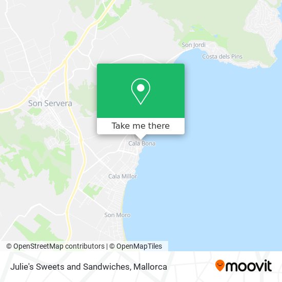 Julie's Sweets and Sandwiches map