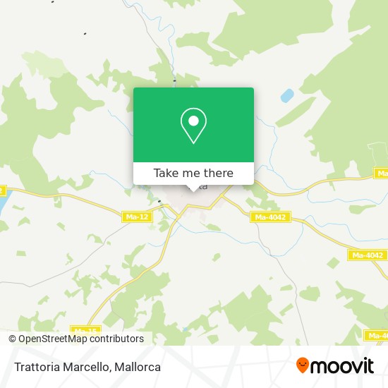 mapa Trattoria Marcello