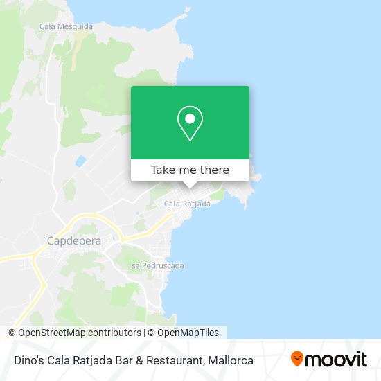 Dino's Cala Ratjada Bar & Restaurant map