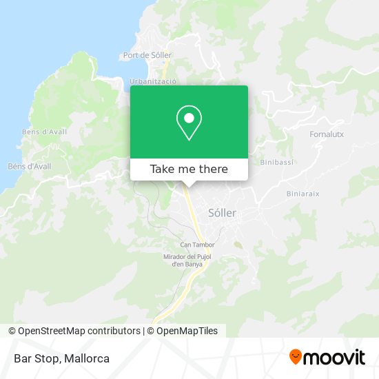 Bar Stop map