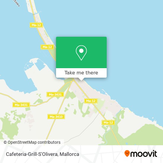 mapa Cafeteria-Grill-S'Olivera