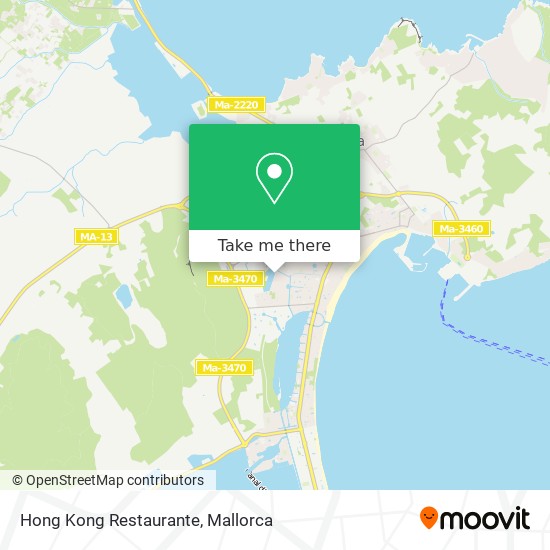 mapa Hong Kong Restaurante