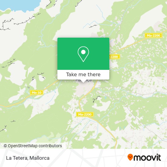 La Tetera map