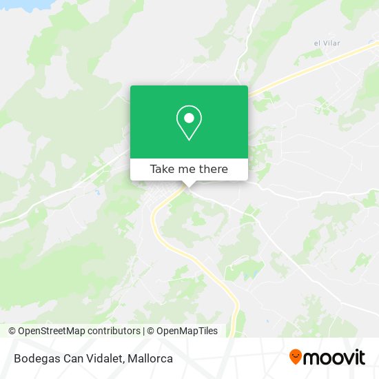 mapa Bodegas Can Vidalet