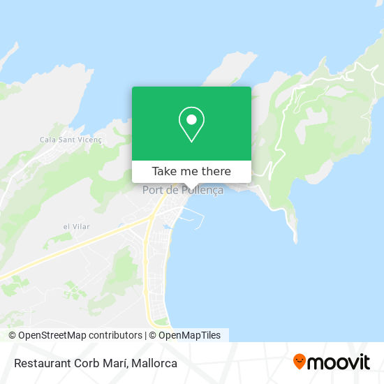 mapa Restaurant Corb Marí