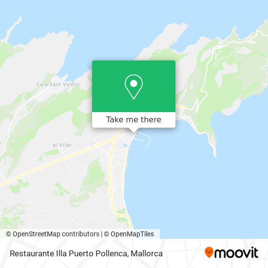 mapa Restaurante Illa Puerto Pollenca