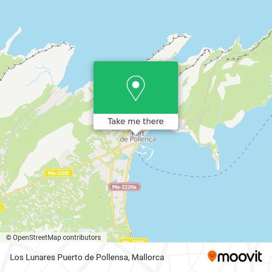 Los Lunares Puerto de Pollensa map