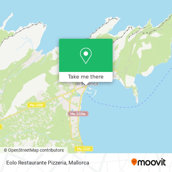 mapa Eolo Restaurante Pizzeria