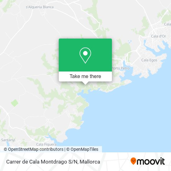 mapa Carrer de Cala Montdrago S/N