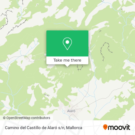 mapa Camino del Castillo de Alaró s / n