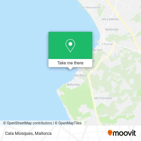 Cala Mosques map