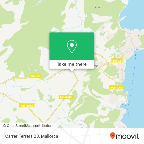 mapa Carrer Ferrers 28