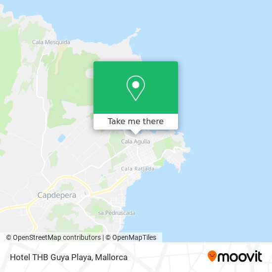 mapa Hotel THB Guya Playa
