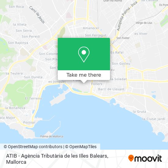 ATIB - Agència Tributària de les Illes Balears map
