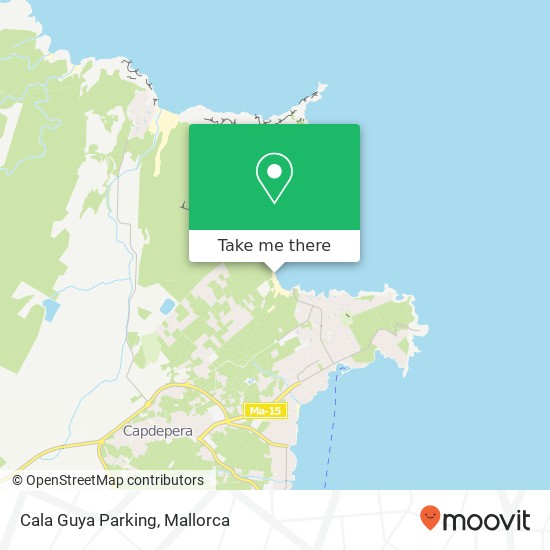 Cala Guya Parking map