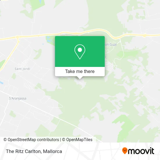 mapa The Ritz Carlton