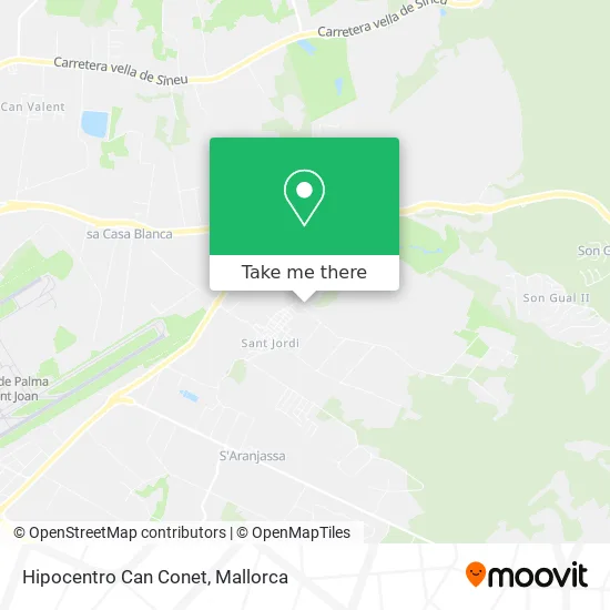 Hipocentro Can Conet map