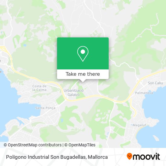 Polígono Industrial Son Bugadellas map