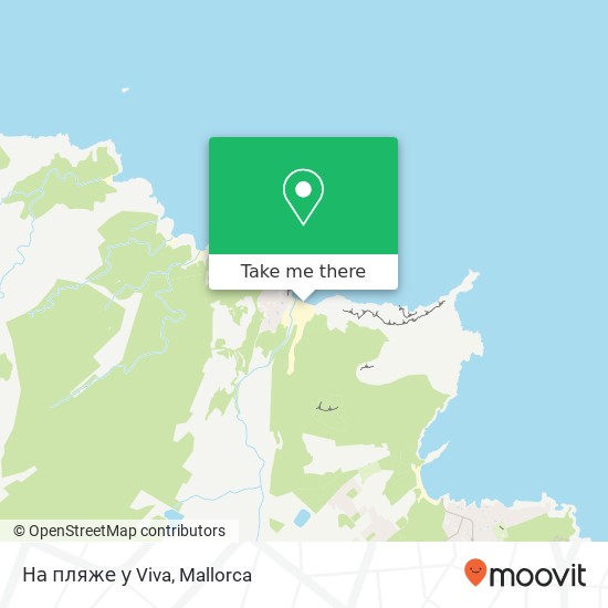 На пляже у Viva map