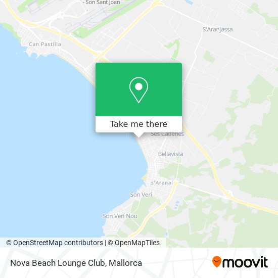 Nova Beach Lounge Club map