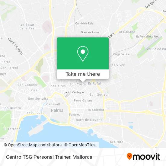 Centro TSG Personal Trainer map