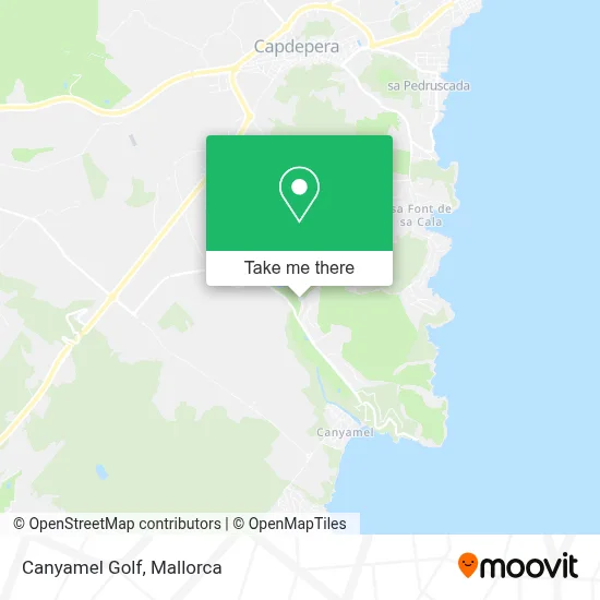 Canyamel Golf map