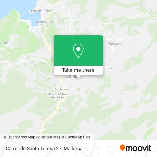 mapa Carrer de Santa Teresa 27