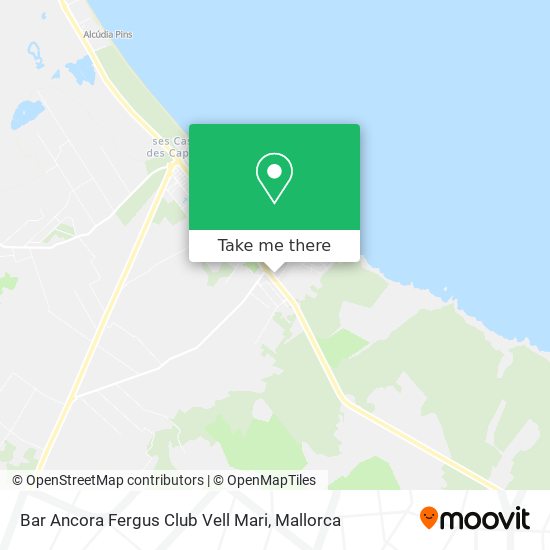 Bar Ancora Fergus Club Vell Mari map