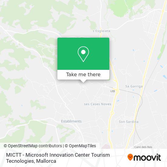 mapa MICTT - Microsoft Innovation Center Tourism Tecnologies