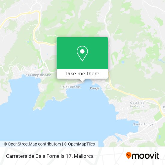 mapa Carretera de Cala Fornells 17