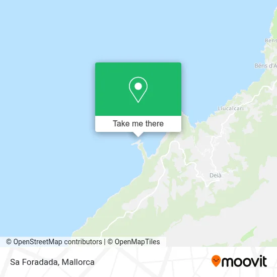 Sa Foradada map