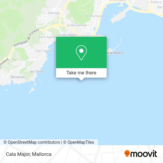 Cala Major map