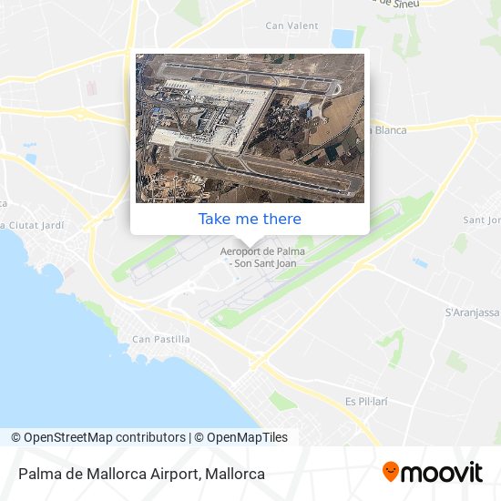 Palma de Mallorca Airport map