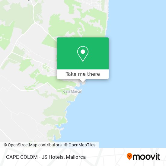 CAPE COLOM - JS Hotels map