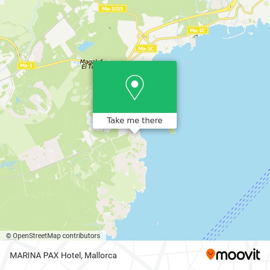 mapa MARINA PAX Hotel