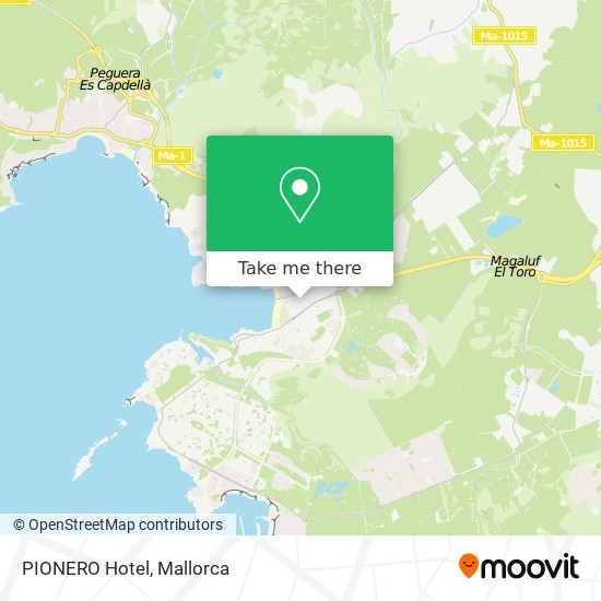PIONERO Hotel map