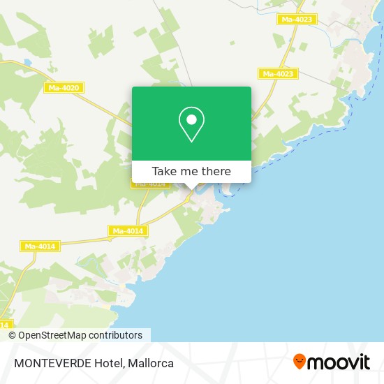 mapa MONTEVERDE Hotel