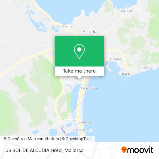 mapa JS SOL DE ALCUDIA Hotel