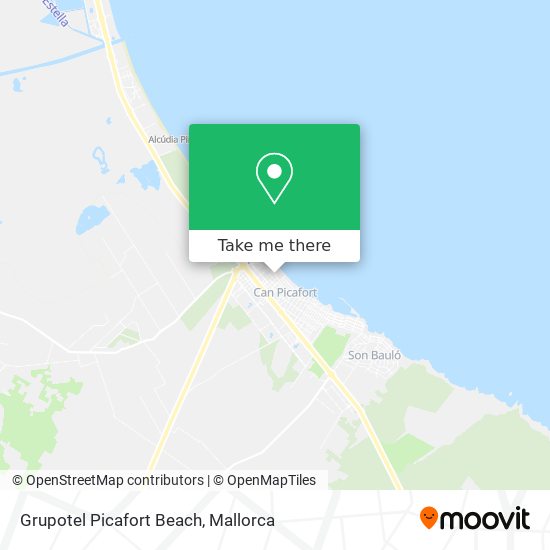 Grupotel Picafort Beach map
