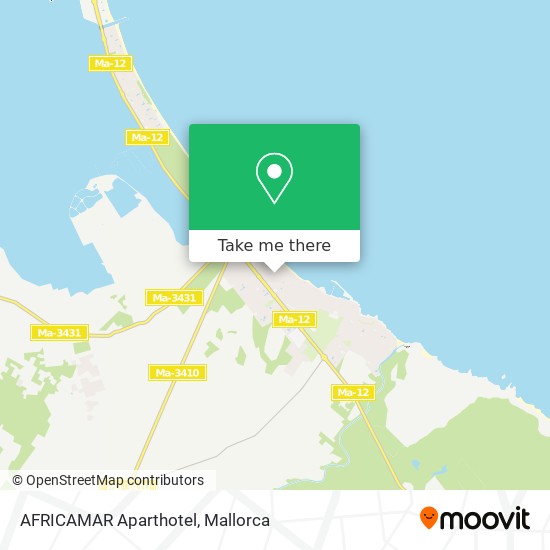 AFRICAMAR Aparthotel map