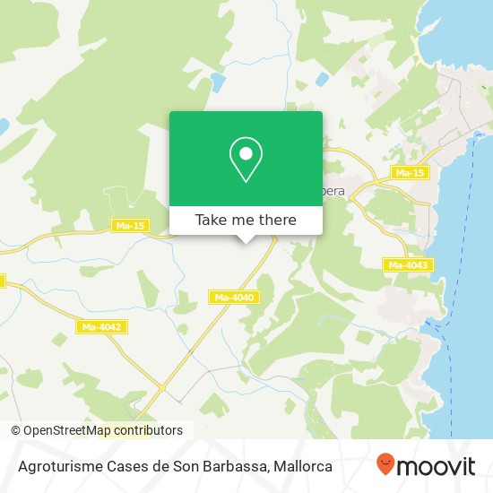 mapa Agroturisme Cases de Son Barbassa