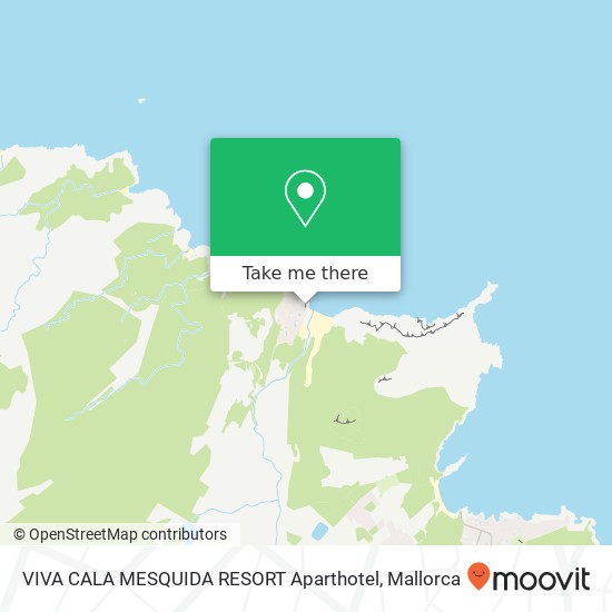 mapa VIVA CALA MESQUIDA RESORT Aparthotel